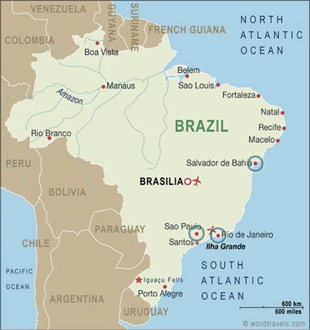 Map of Brazil