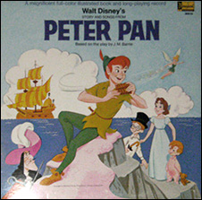Disney's Peter Pan storybook record LP